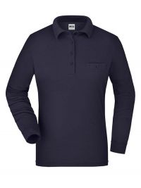 Damen Workwear Poloshirt Pocket Longsleeve Essential